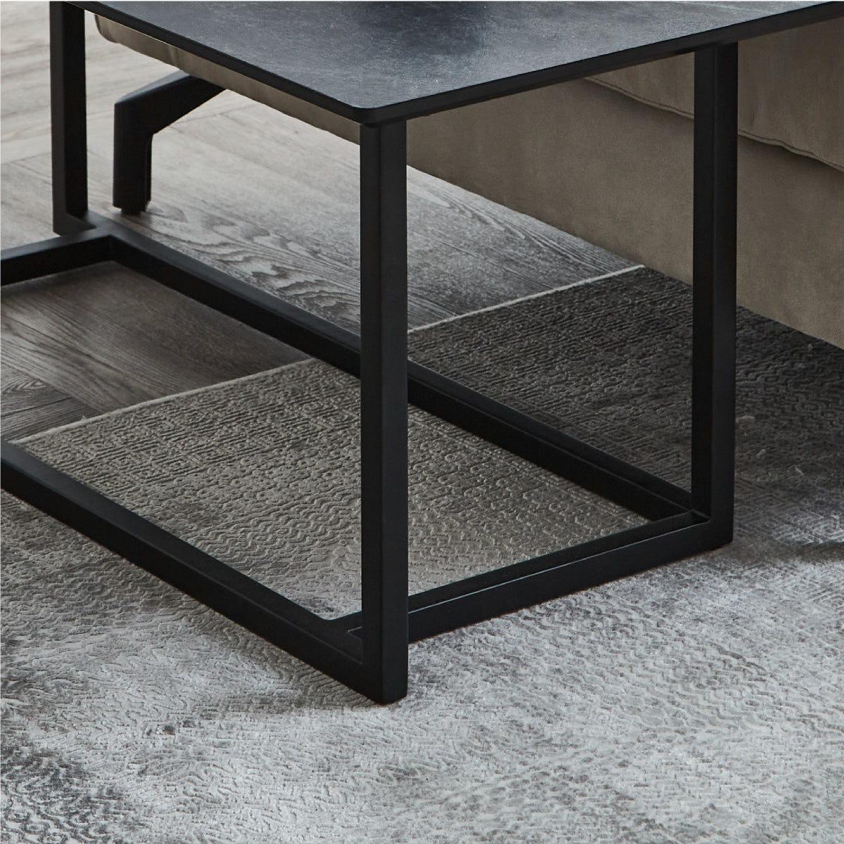 グラシエーロ サイドテーブル アッシュGY