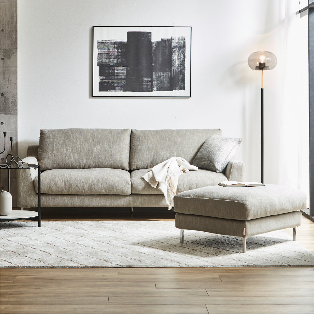 デイラート 3人掛けソファ 幅199cm