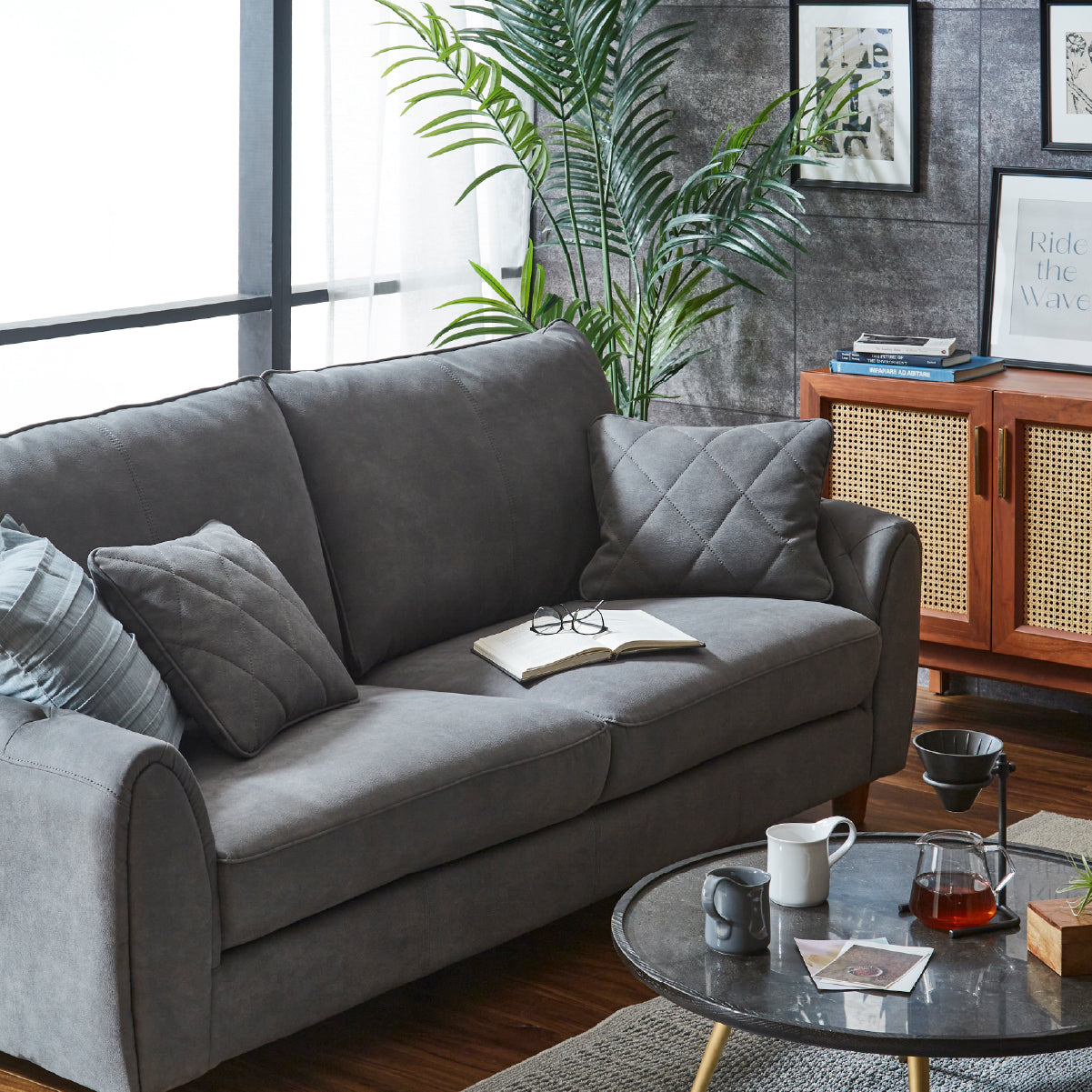 ヘンリー 3人掛けソファ 幅206cm