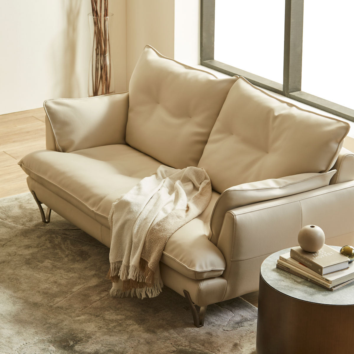 ゼルモンド 3人掛けスモールソファ 幅185cm