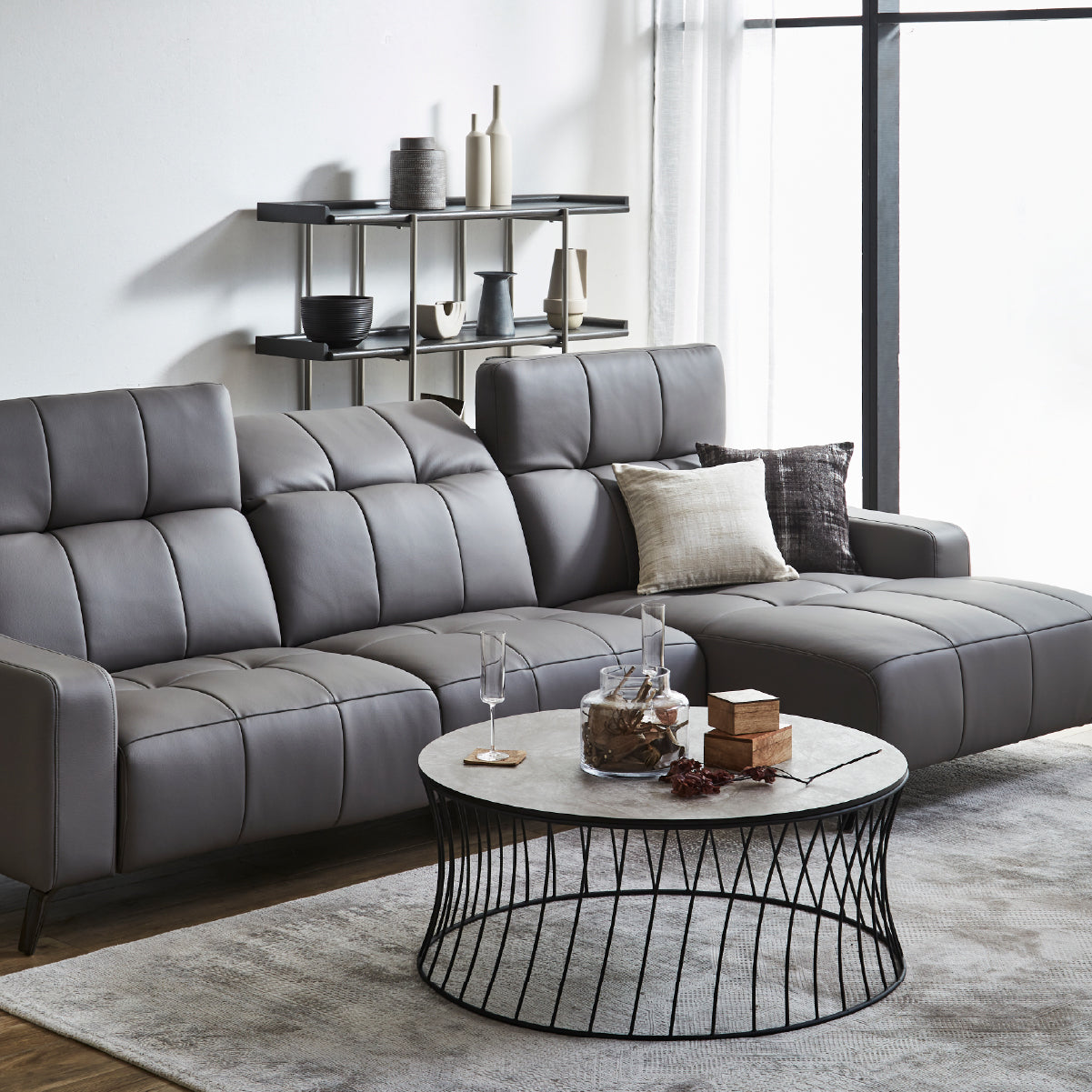 バザードⅡ 左スモールカウチソファ 幅240cm