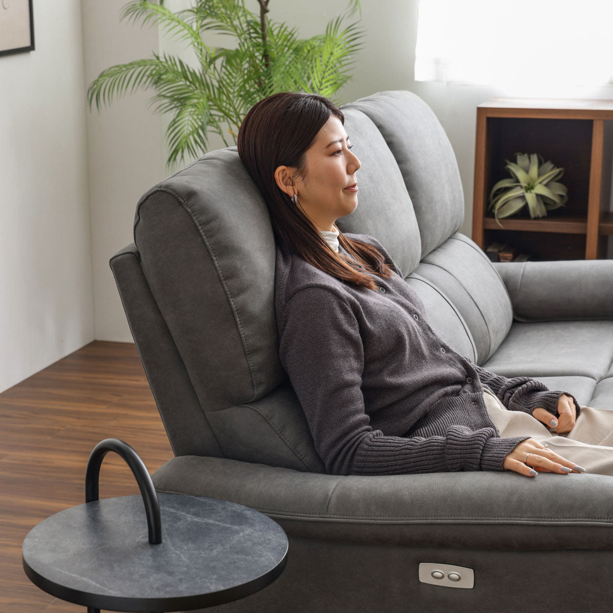 ジャグ 3人掛け電動ソファ 幅183cm