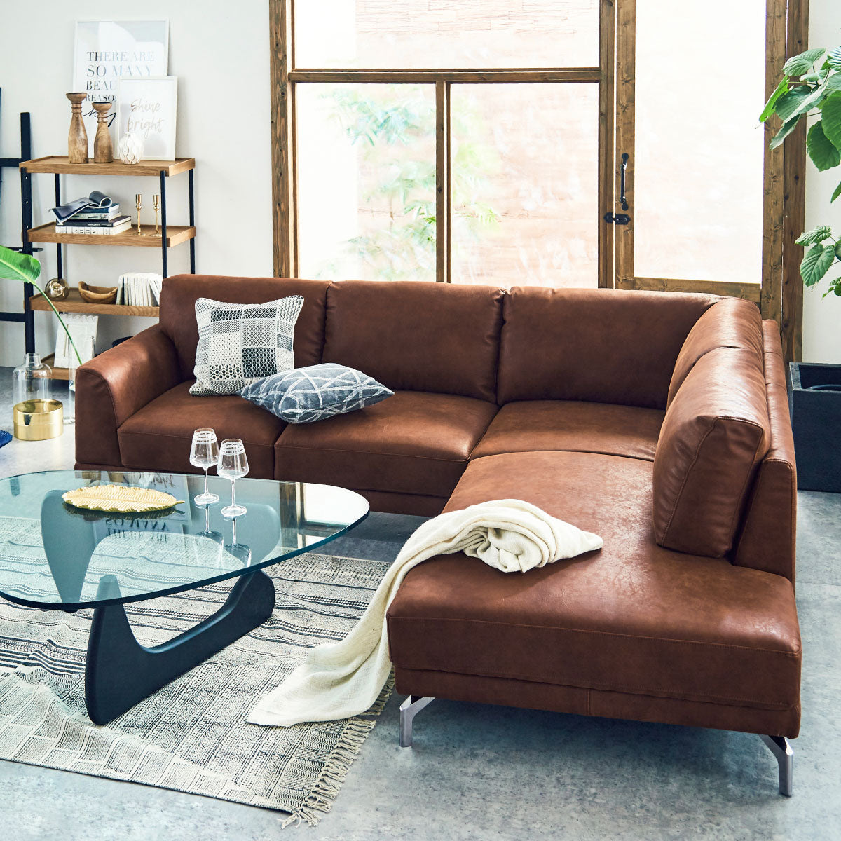 ロンバルディア 左カウチソファ 幅250cm