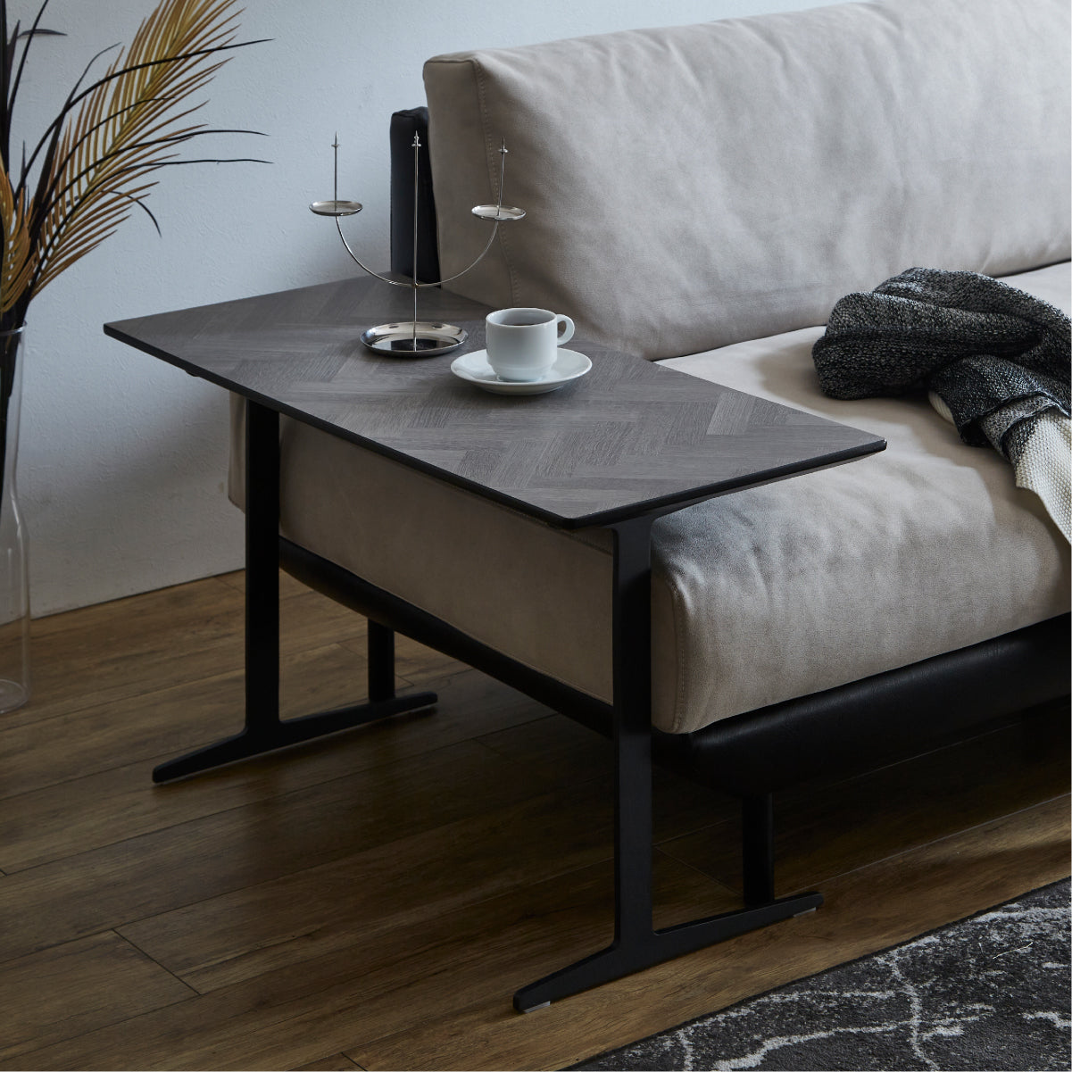 カルゴ サイドテーブル ヘリンボーンアッシュ