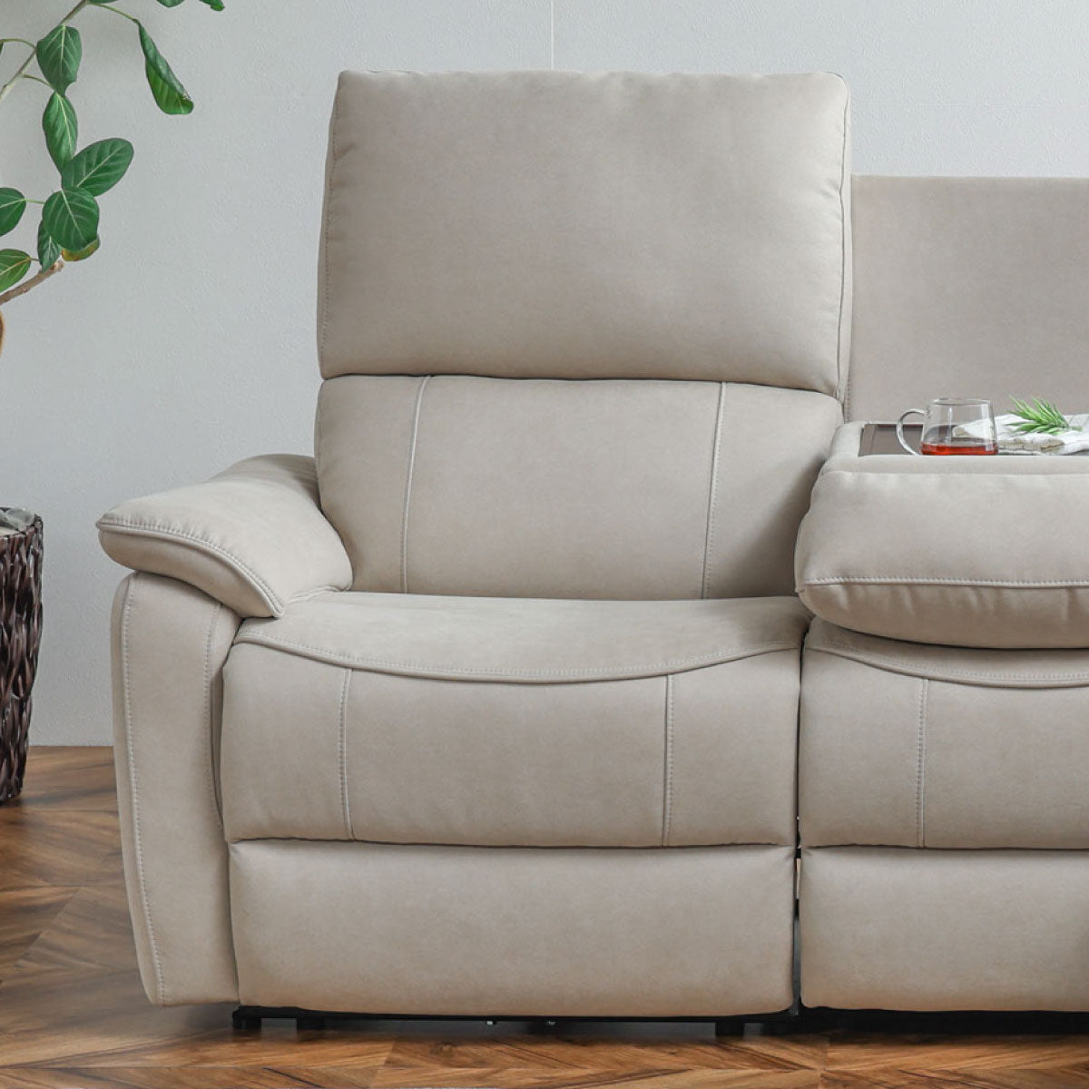 ジャグ 左電動カウチソファ 幅195cm