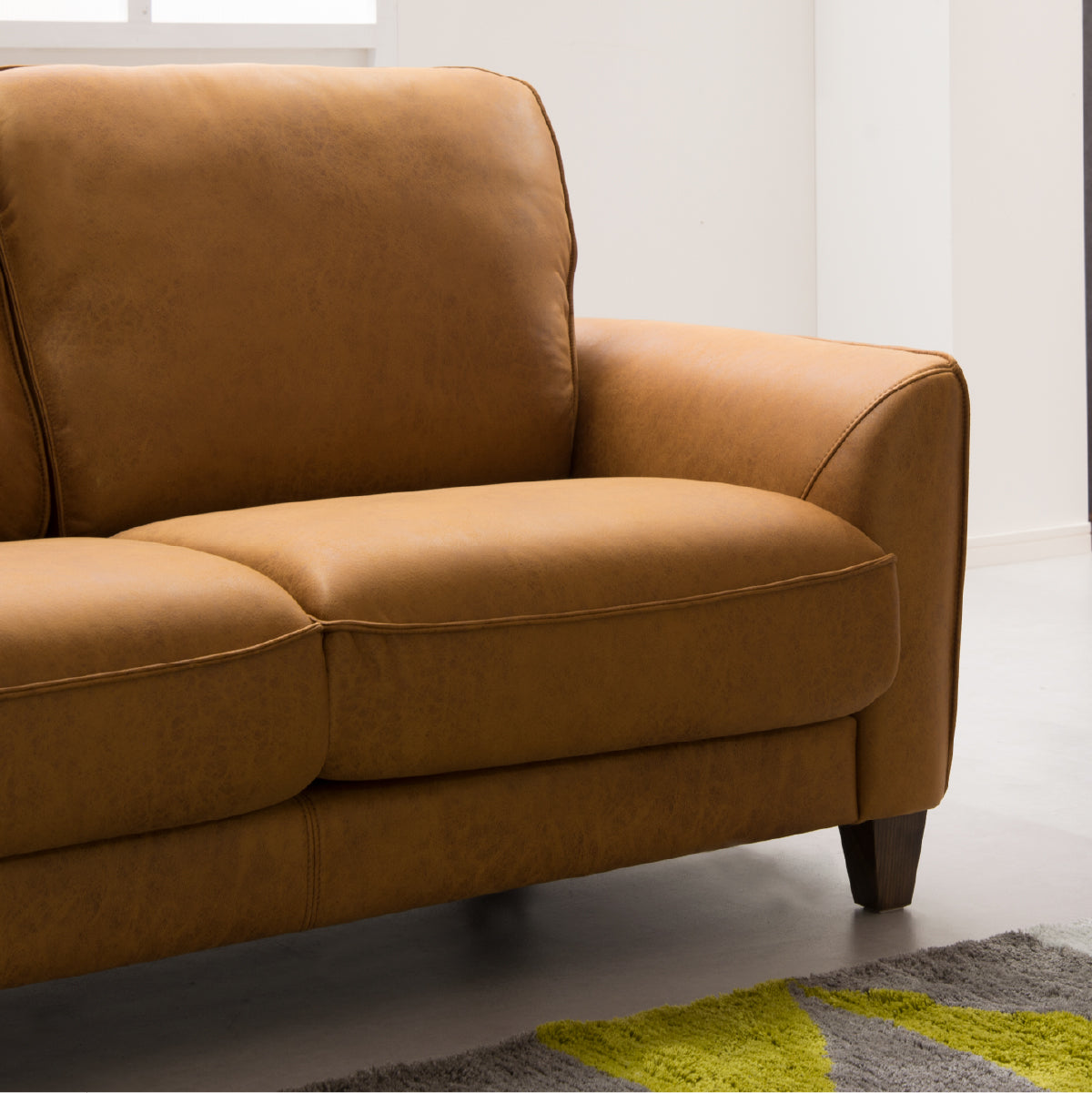 ベルトーネ 3人掛けスモールソファ 幅185cm