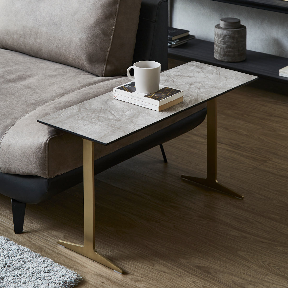 イタレーヌ サイドテーブル ブリッジ脚