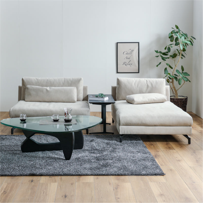 グラシエーロ シェーズソファ 幅100cm