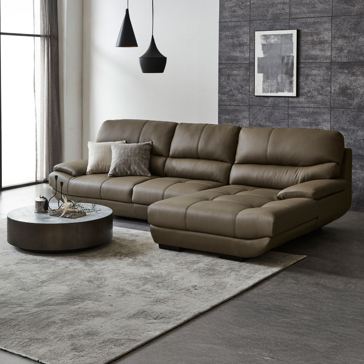 メーダ 左カウチソファ 幅279cm