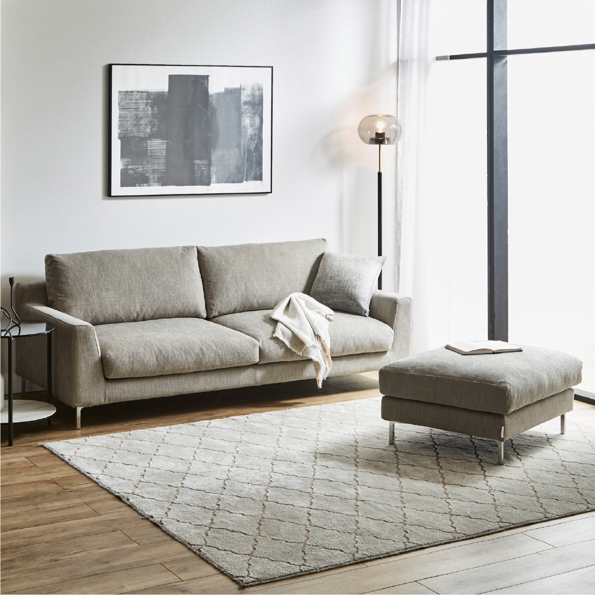 デイラート 3人掛けソファ 幅199cm