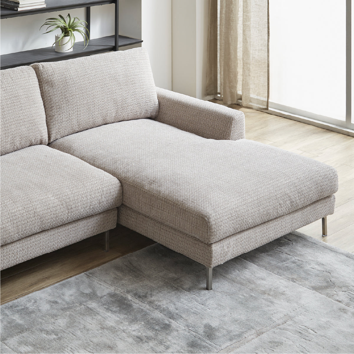 デイラート カウチソファ 幅221cm