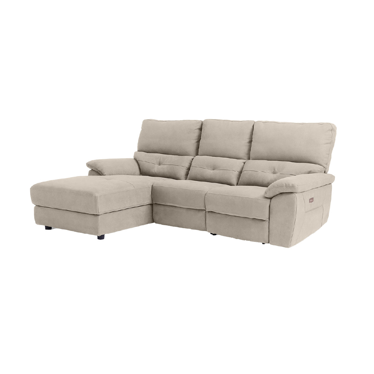 ドラゴ 右スモールカウチソファ 幅219cm