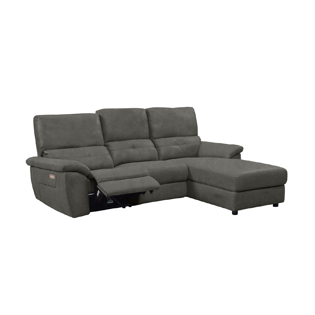 ドラゴ 左電動カウチソファ 幅242cm