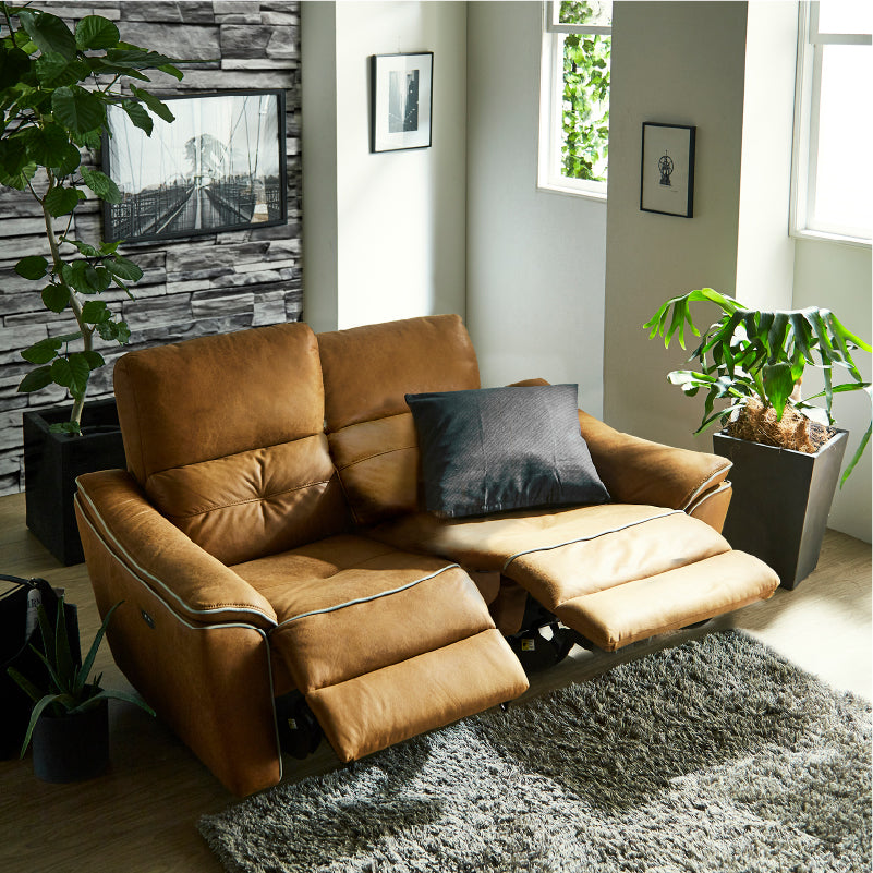 バッジオ 2人掛け電動ソファ幅142cm