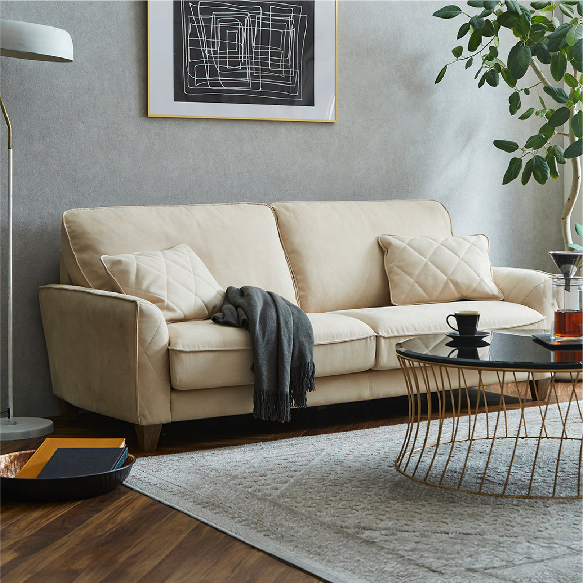 コロンバスⅡ 3人掛けソファ 幅202cm