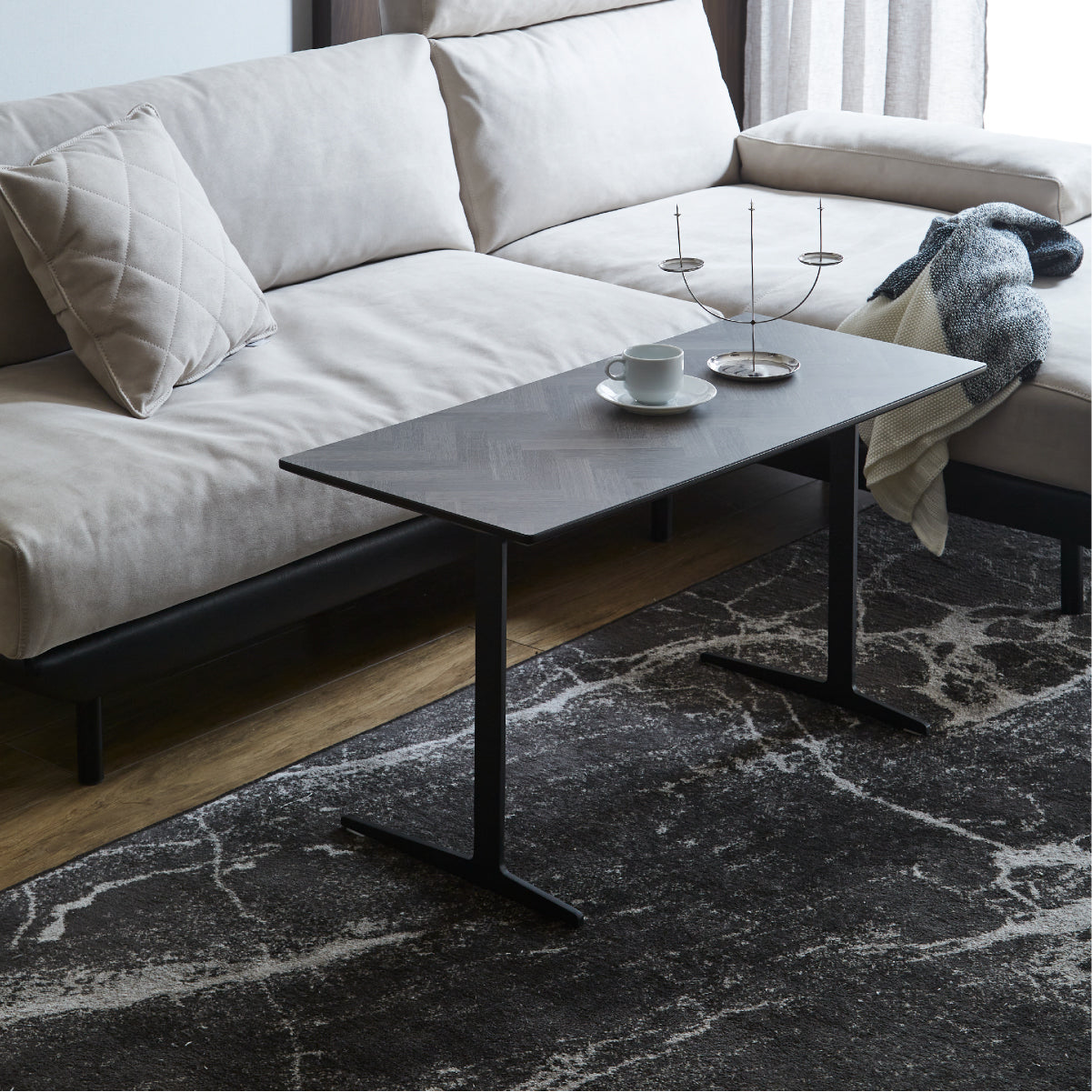 カルゴ サイドテーブル ブラックストーン