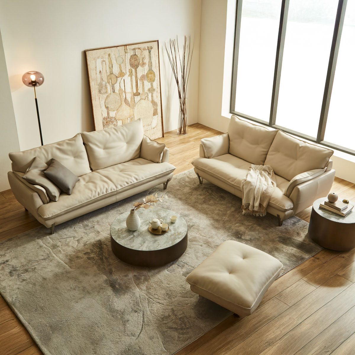 ゼルモンド オットマン 幅75cm