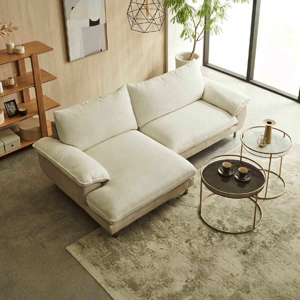 クレアージュ カウチソファ 幅241cm