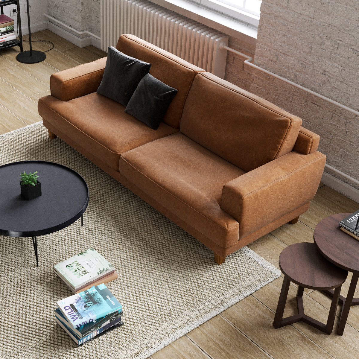 ジャロ 2.5人掛けソファ 幅179cm