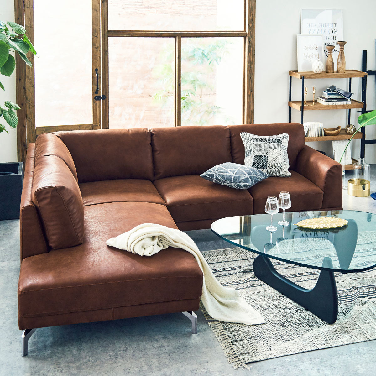 ロンバルディア 右カウチソファ 幅250cm