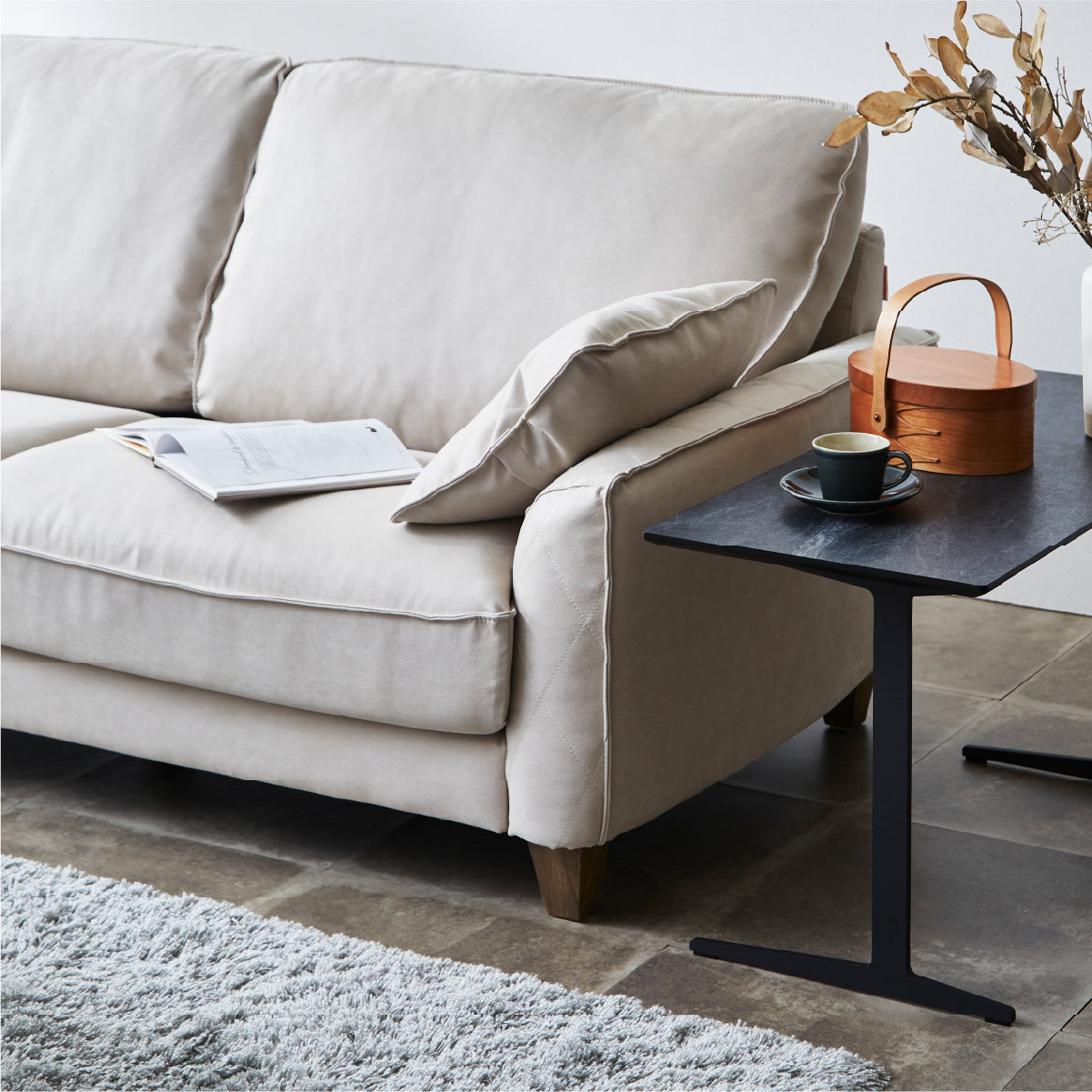 コロンバスⅡ 右ビッグカウチソファ 幅250cm