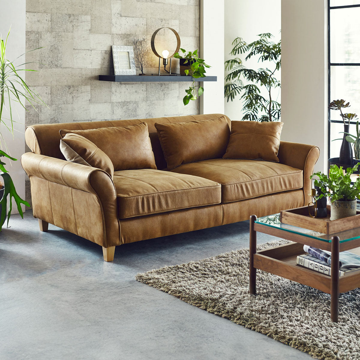 カザル 3人掛けソファ 幅198cm