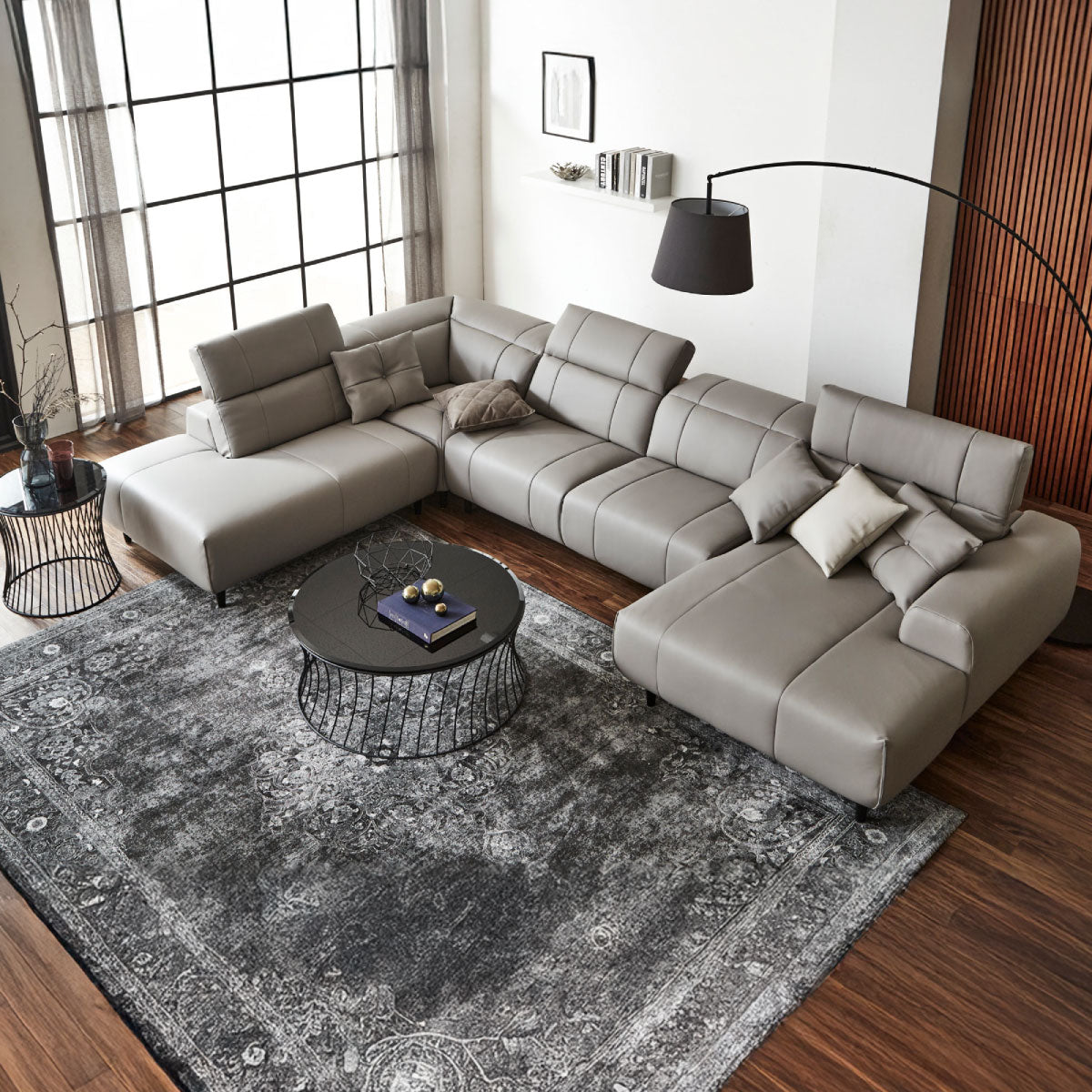 インぺリアLX 右カウチソファ 幅377cm