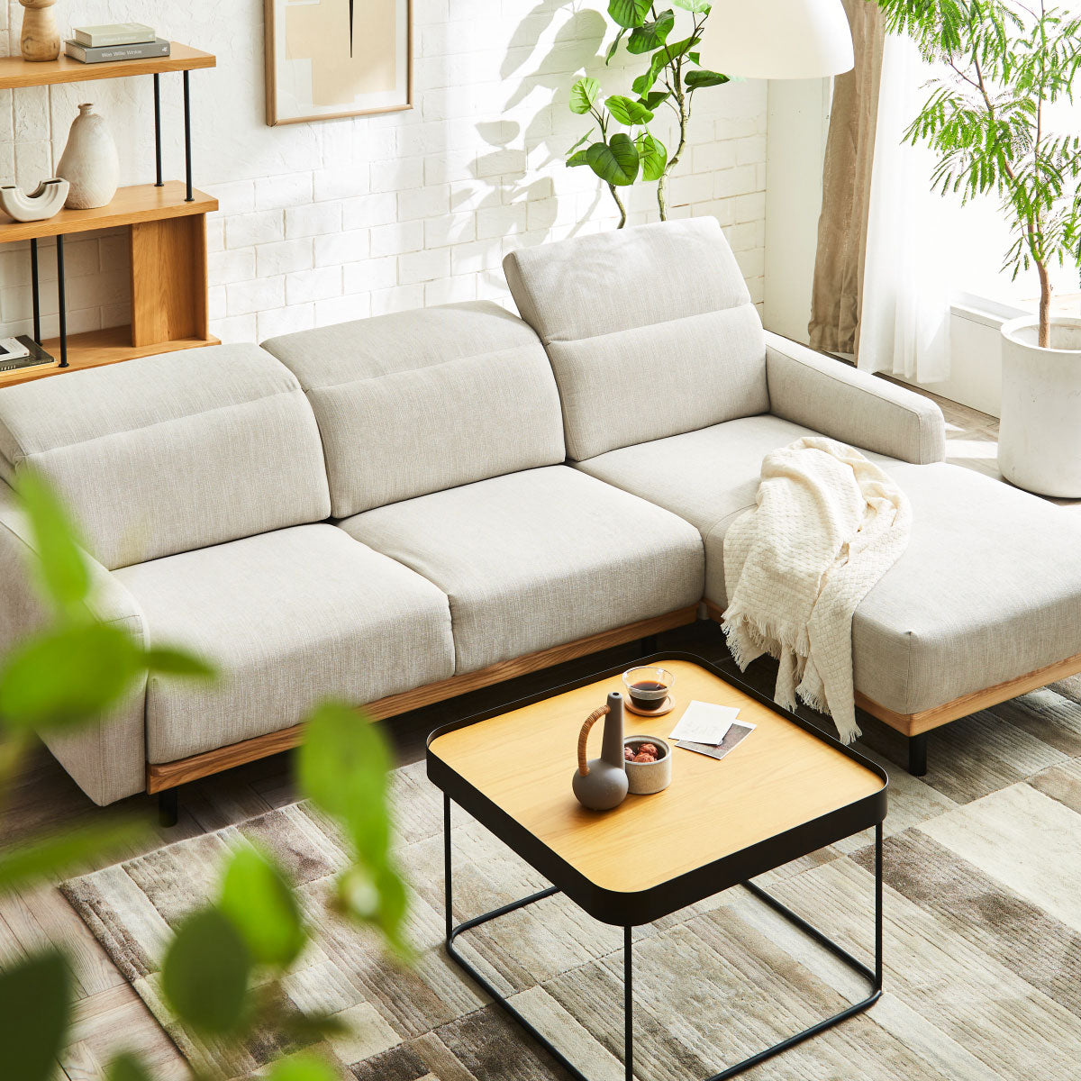 【別注】バレンナ 左カウチソファ 幅284cm