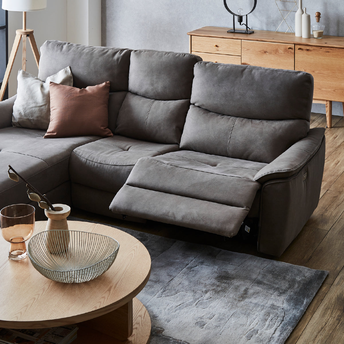 エルドラド 右カウチソファ 幅218cm