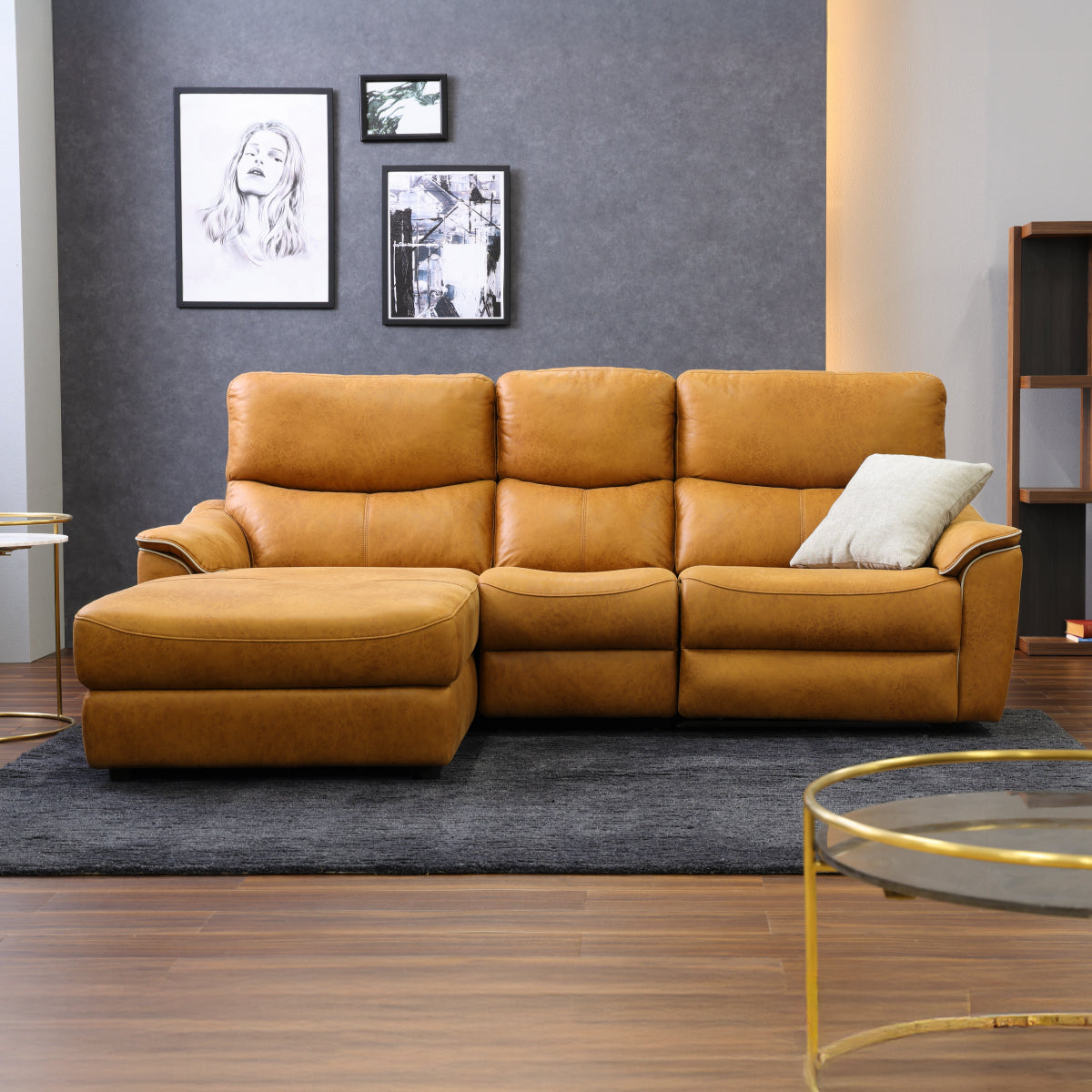 エルドラド 右カウチソファ 幅218cm