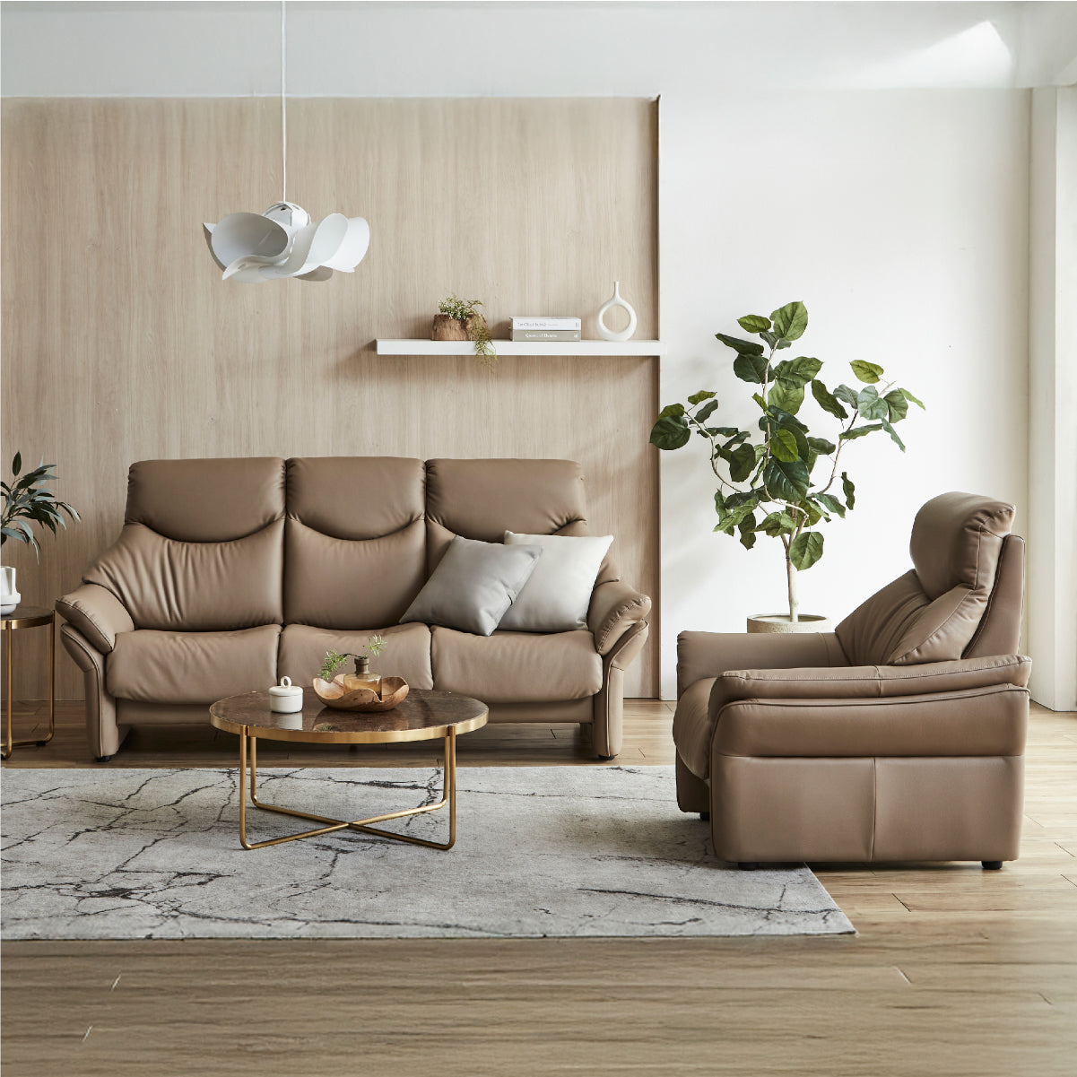 モナート 3人掛けソファ 幅198cm