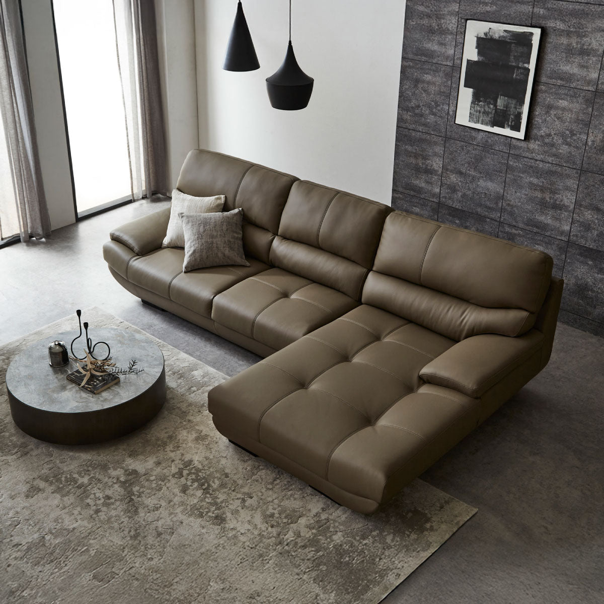 メーダ 左カウチソファ 幅279cm