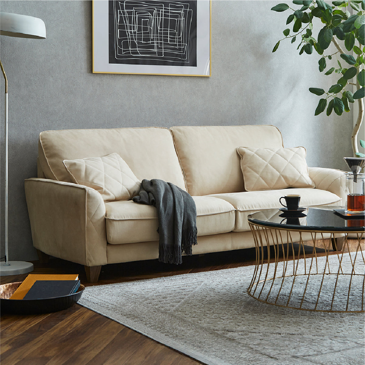 コロンバスⅡ 3人掛けソファ 幅185cm