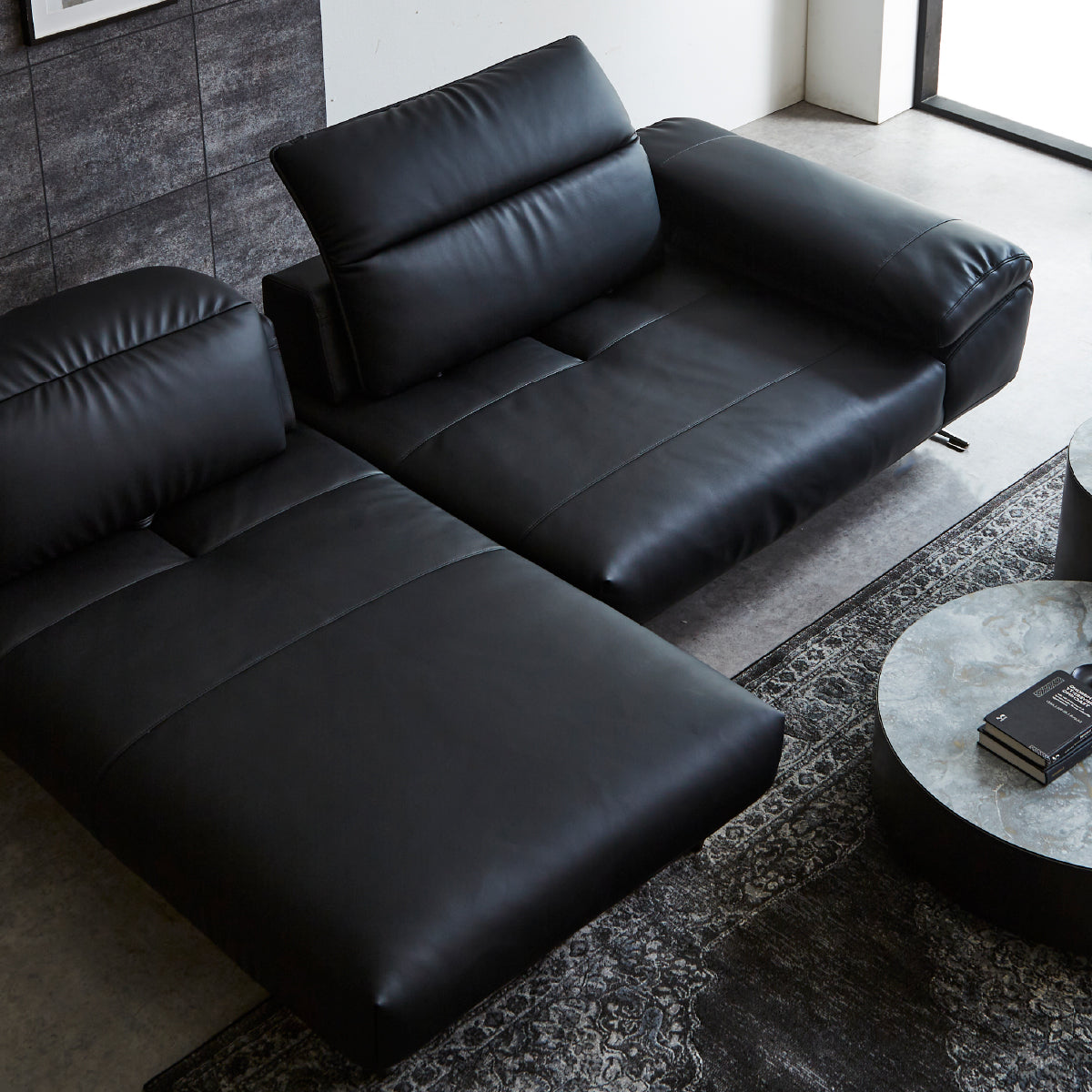 ロニーダス 右カウチソファ 幅261cm