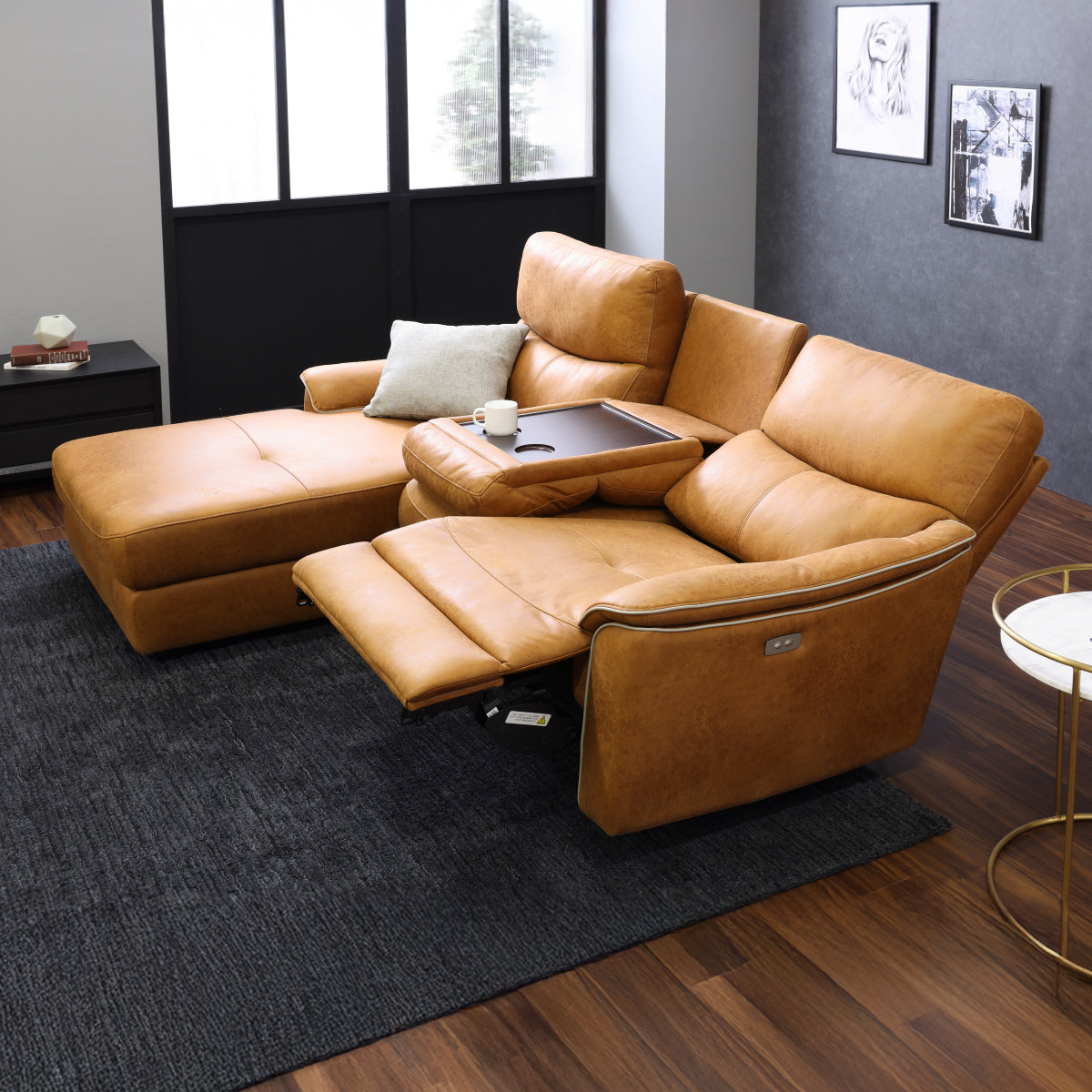 エルドラド 右カウチソファ 幅218cm