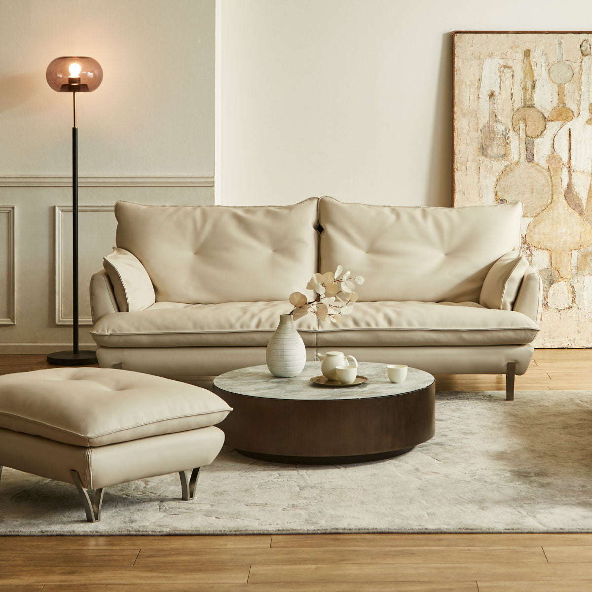 ゼルモンド 3人掛けソファ 幅198cm