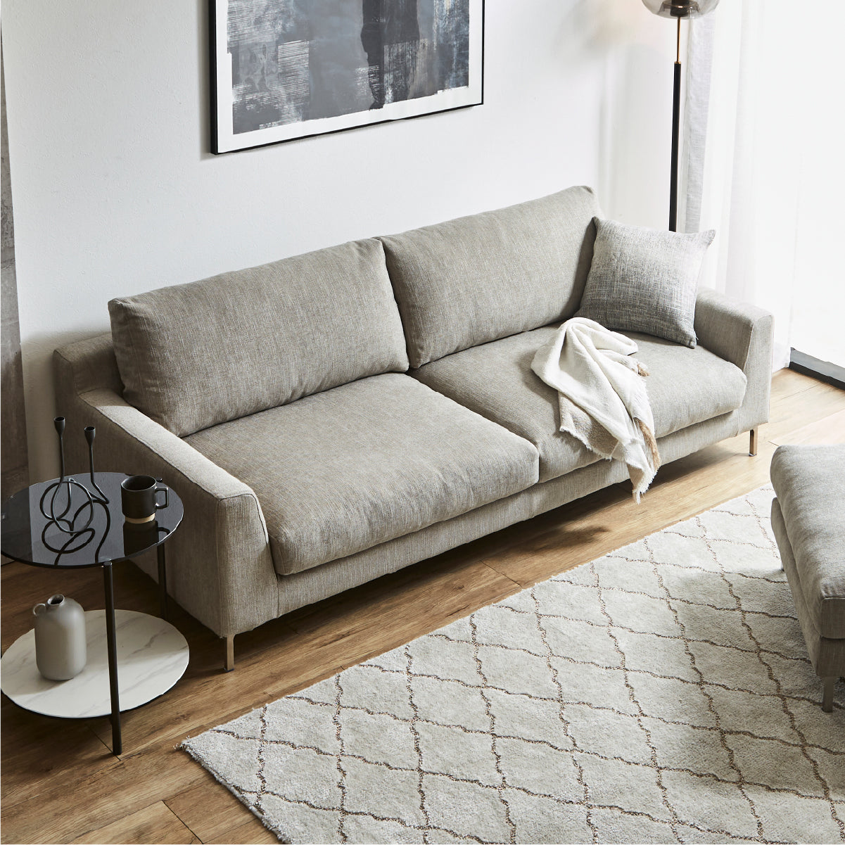 デイラート 3人掛けソファ 幅199cm