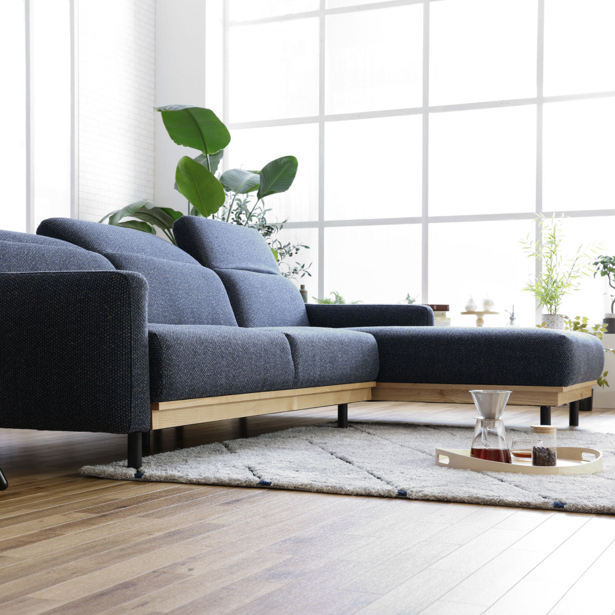 バレンナ 左スモールカウチソファ 幅241cm