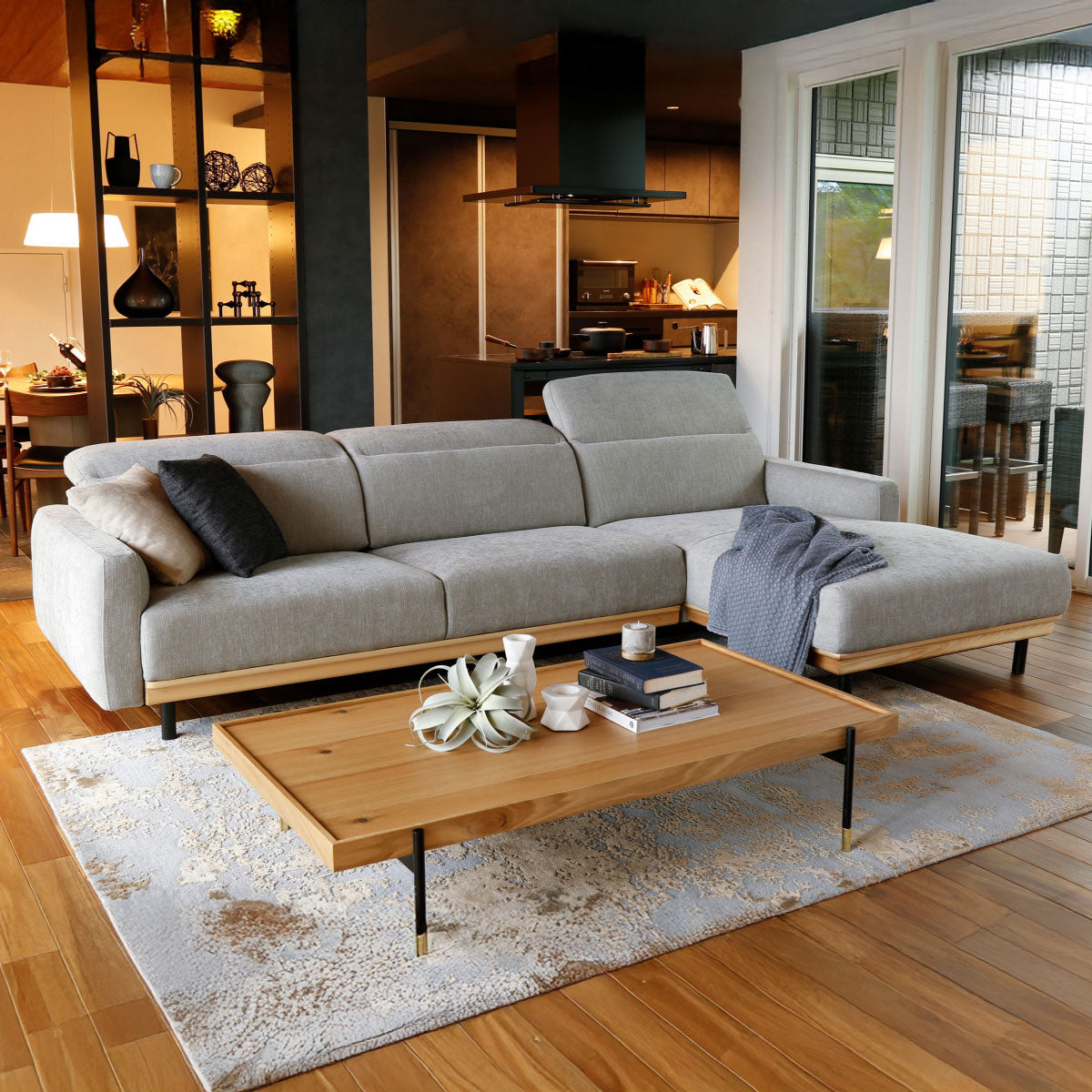 【別注】バレンナ 左カウチソファ 幅284cm