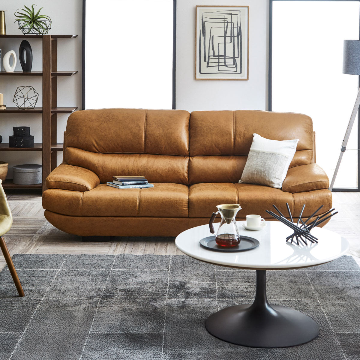 メーダ 3人掛けソファ 幅210cm