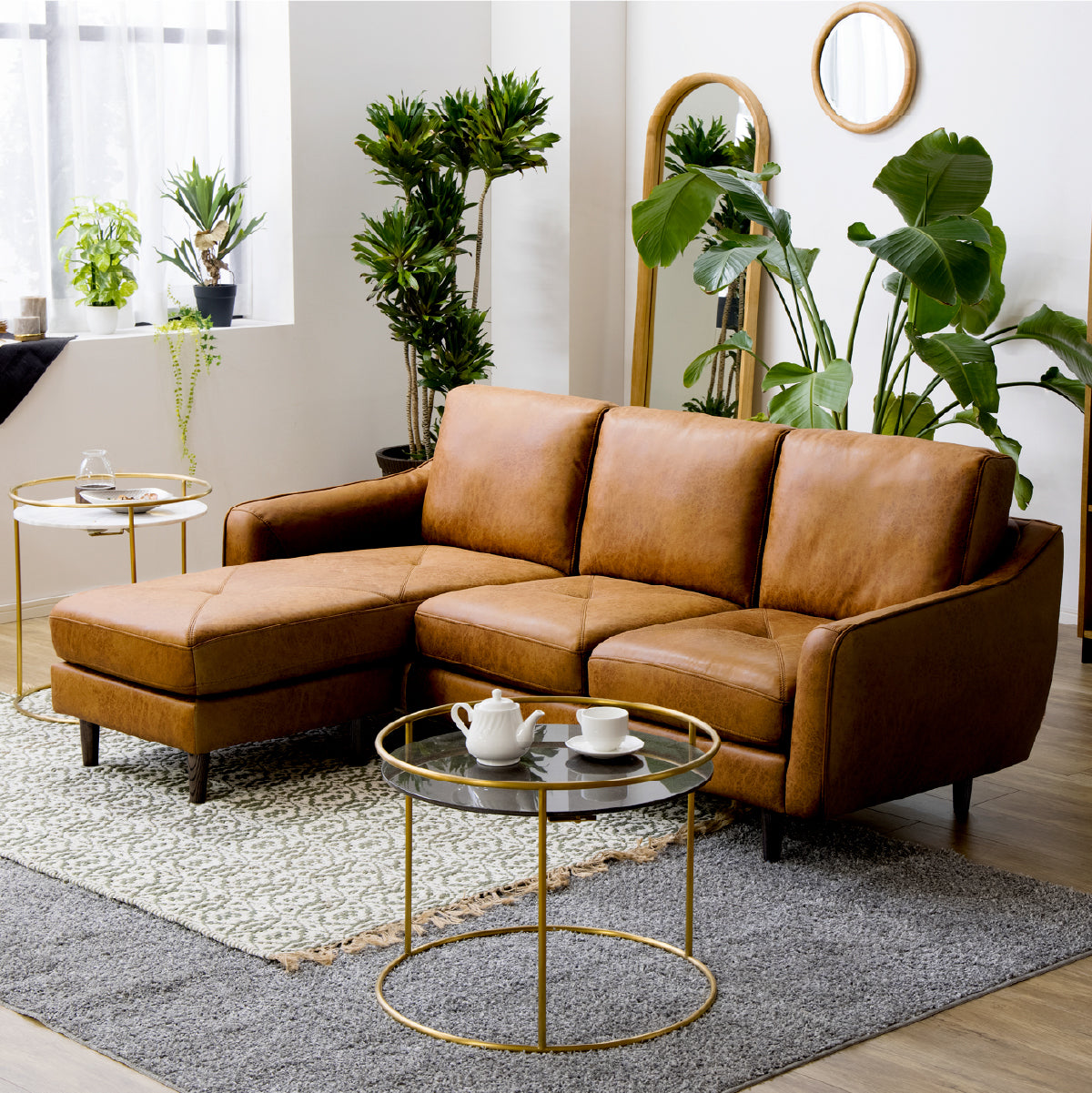 カローレ カウチソファ 幅202cm