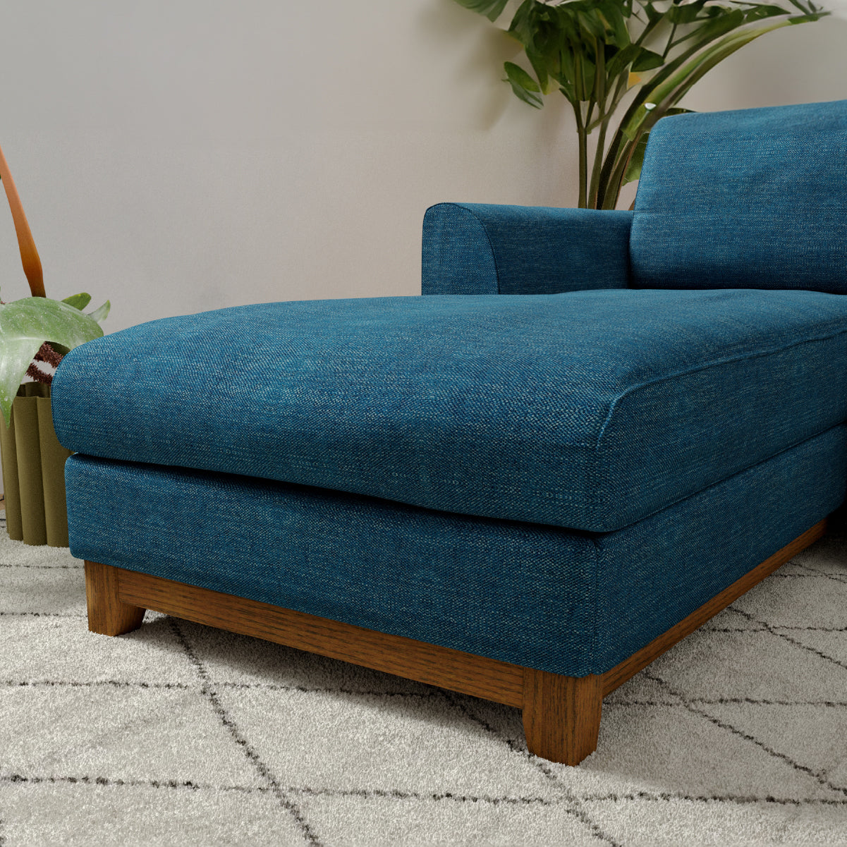 ブリスト 右スモールカウチソファ 幅219cm