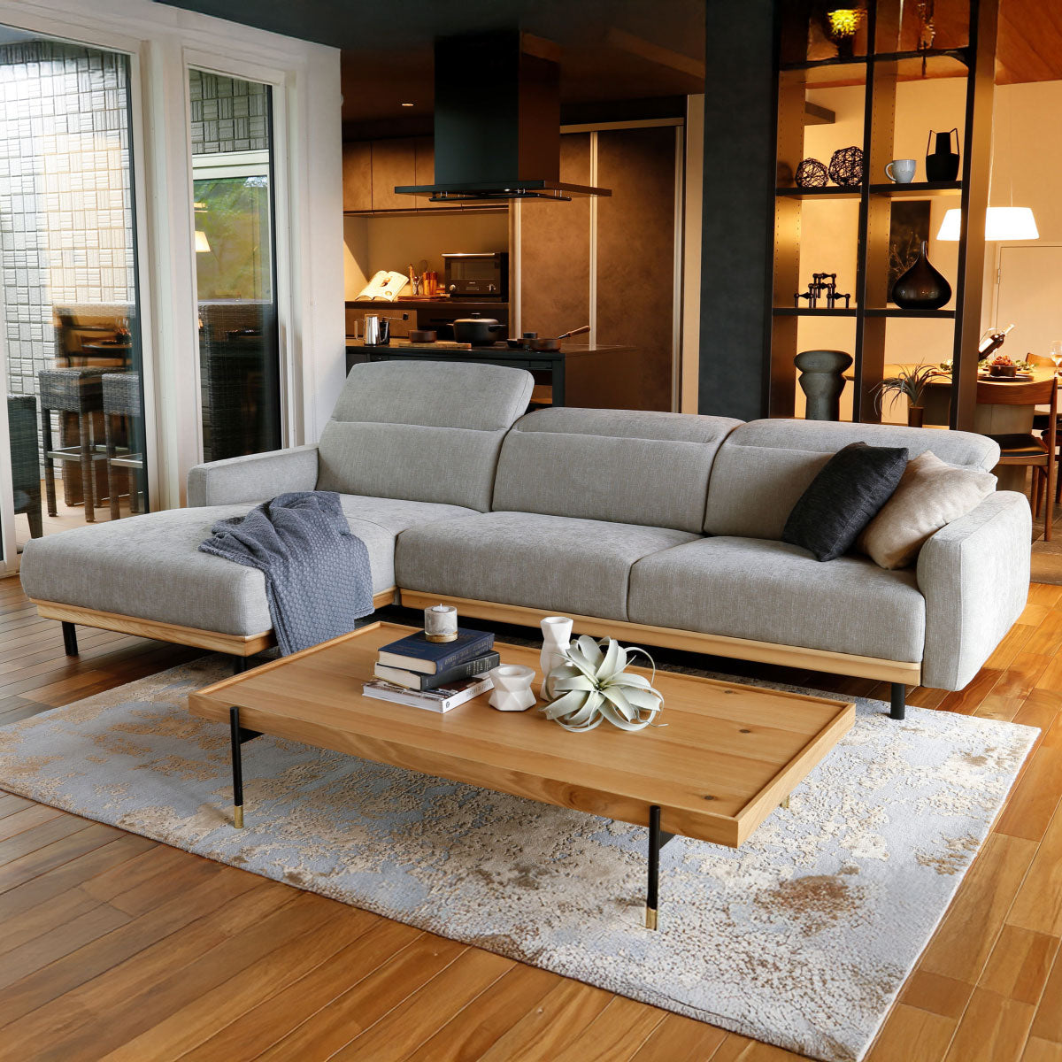 【別注】バレンナ 右カウチソファ 幅284cm