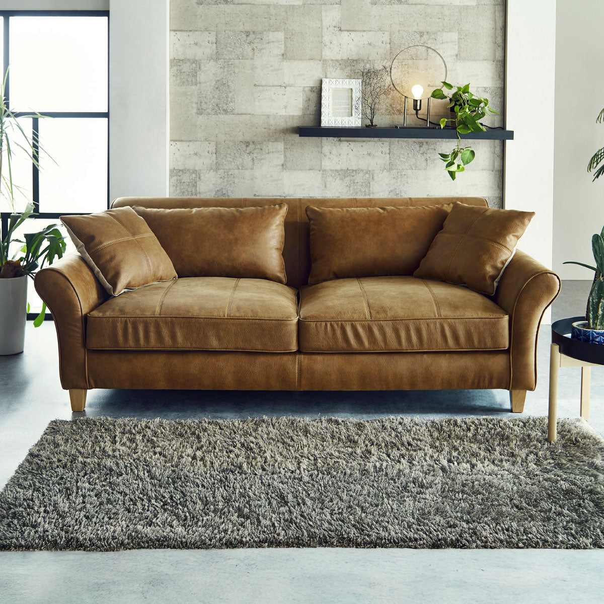 カザル 3人掛けソファ 幅198cm