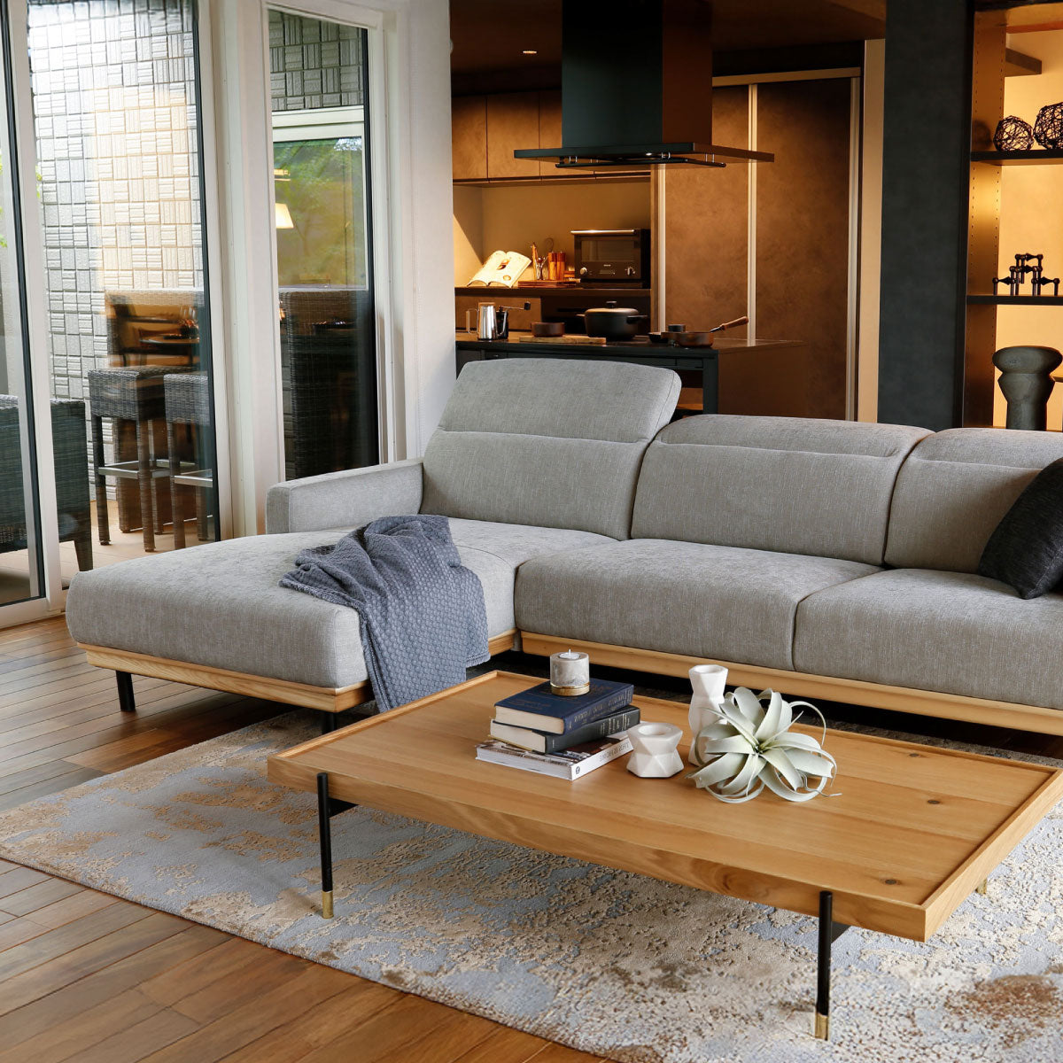 バレンナ 右スモールカウチソファ 幅241cm ｜ RELAX FORM®/リラックス