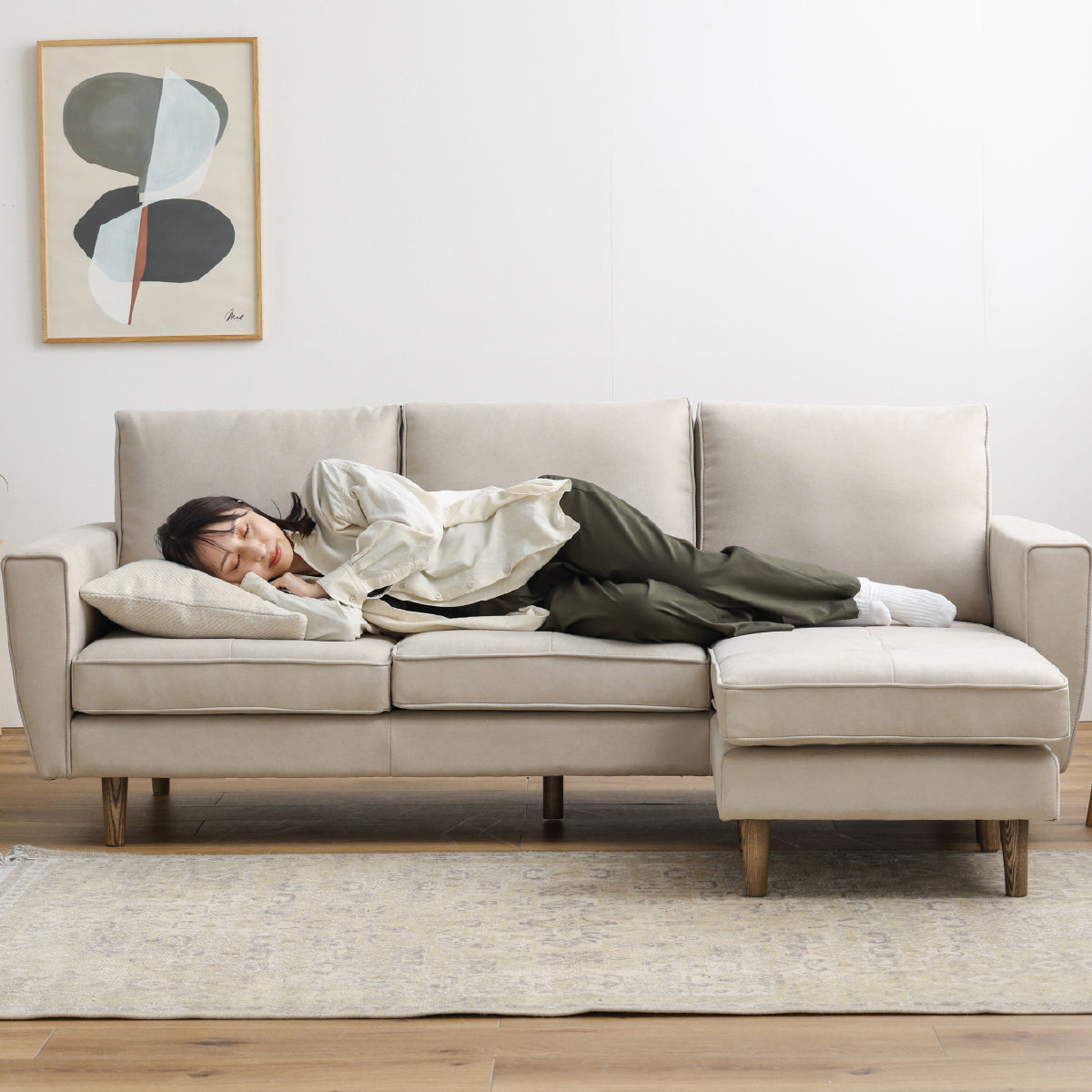 フリー　カウチソファ　幅199cm