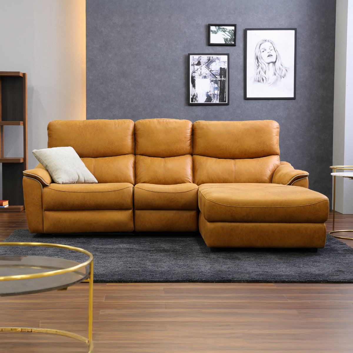 エルドラド　左カウチソファ　幅218cm