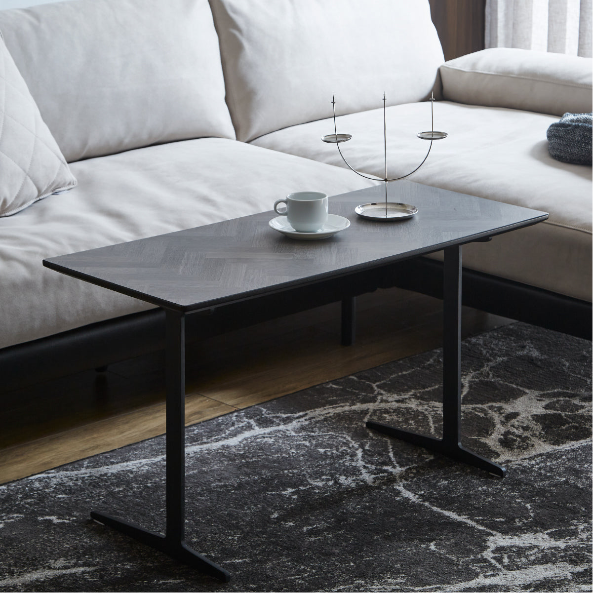 カルゴ　サイドテーブル　フロストマーブル