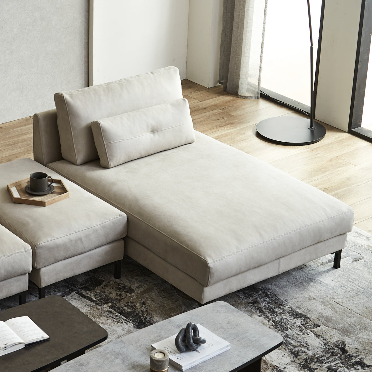 アデルーナ　シェーズソファ　幅100cm