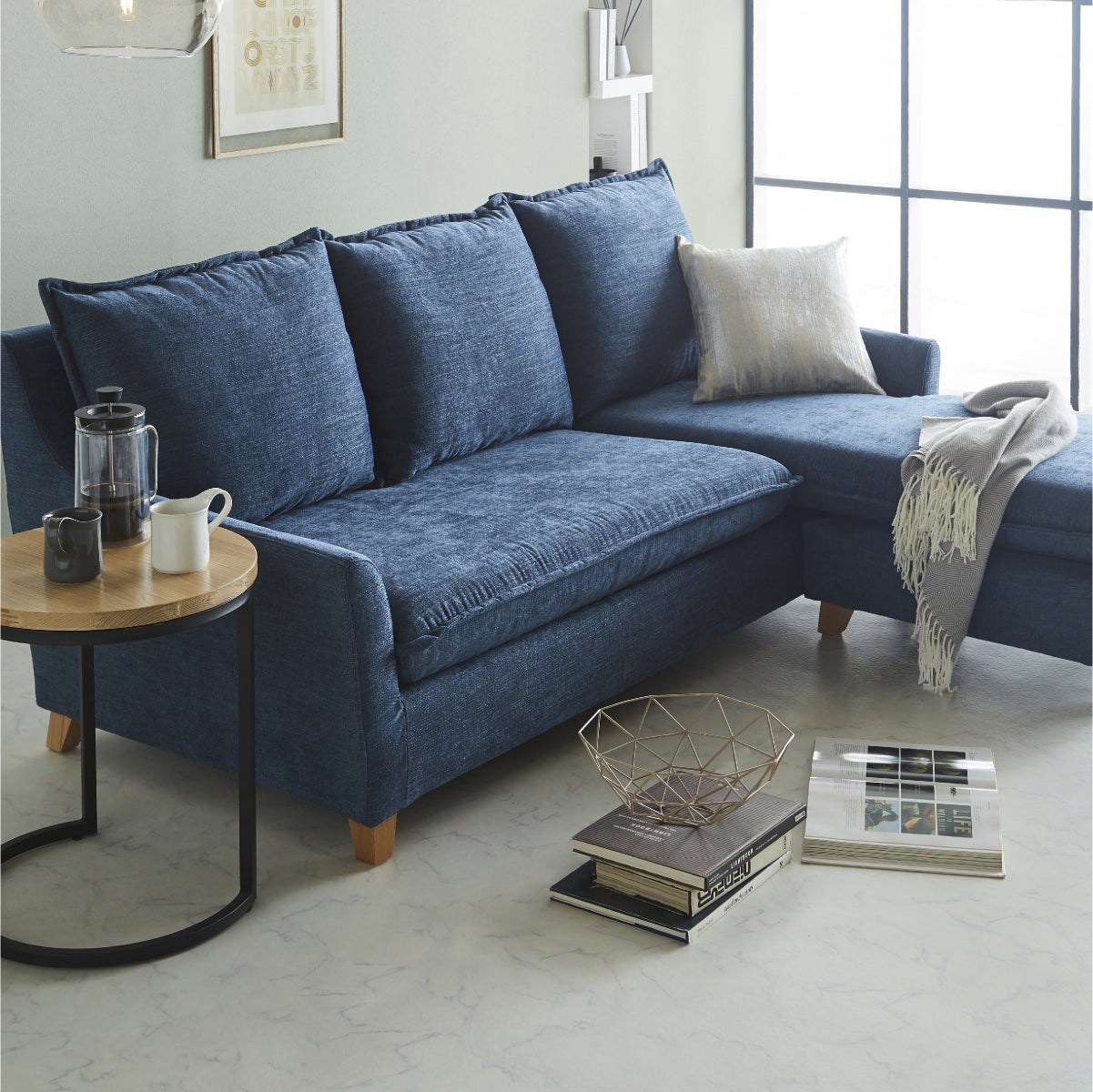 サボン　カウチソファ　幅199cm